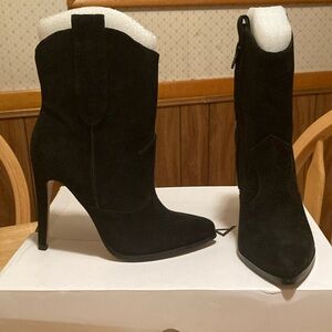 Aldo Black Suede Bootie